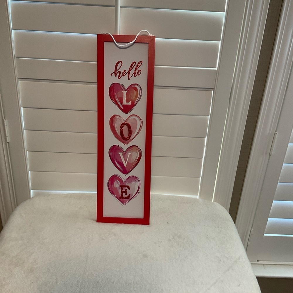 Red Love Heart Wall Decor
